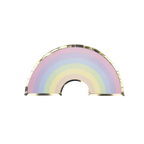 pastel rainbow plate semicircle shape birthday or kids event from Parte Haus party supply store in Bethesda MD