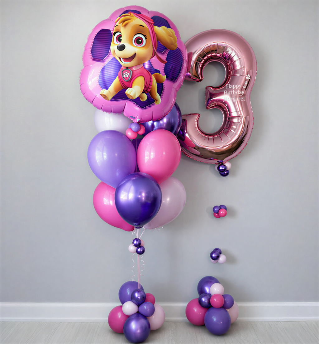 Paw Patrol Skye Balloon Bundle