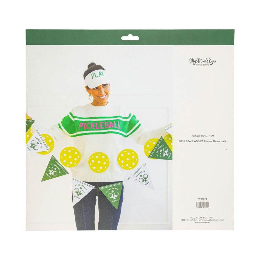 Green Pickleball Banner Set