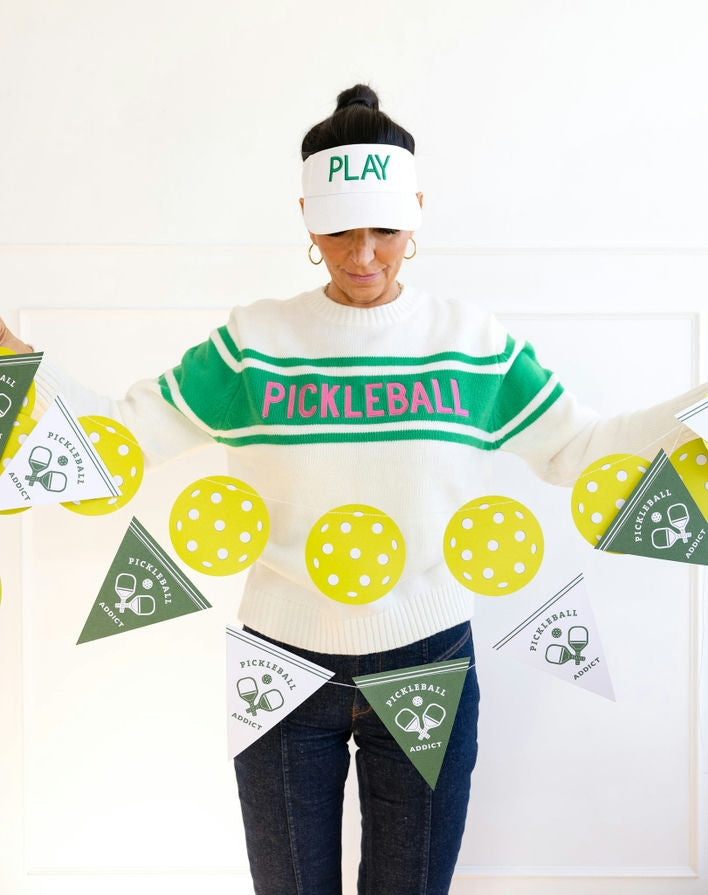 Green Pickleball Banner Set
