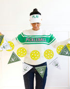 Green Pickleball Banner Set
