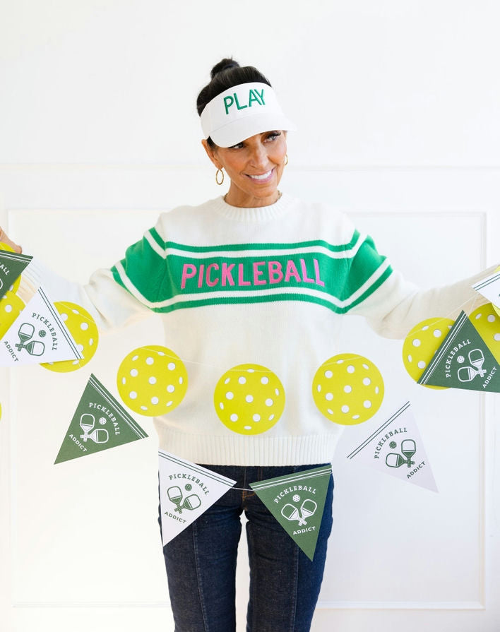 Green Pickleball Banner Set