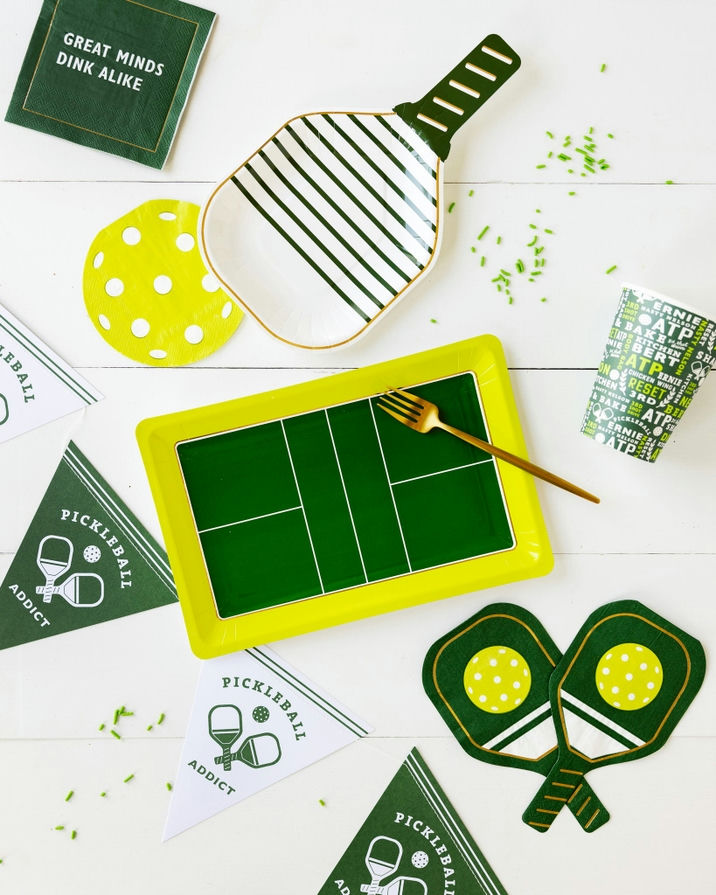 Green Pickleball Banner Set