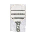 White Pickleball Paddle Large Dinner Plate