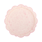 Pembroke Pink Floral Scalloped Dinner Plate
