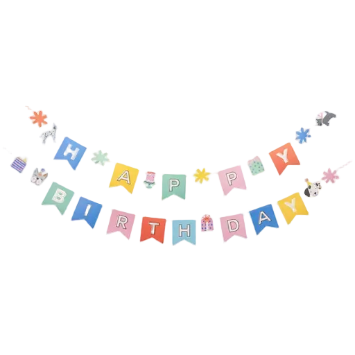 Dog Happy Birthday Banner