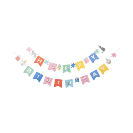 Cat Happy Birthday Banner