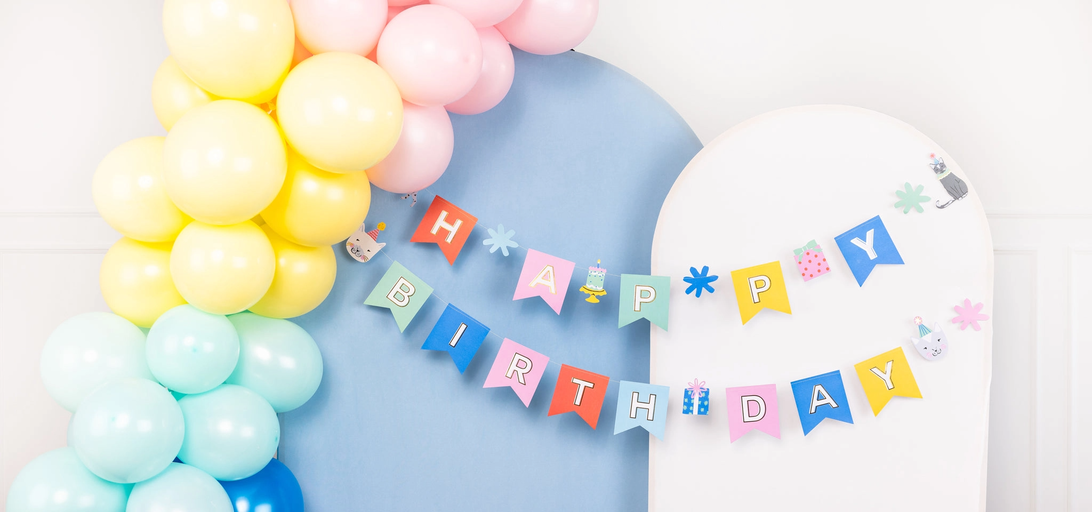 Cat Happy Birthday Banner