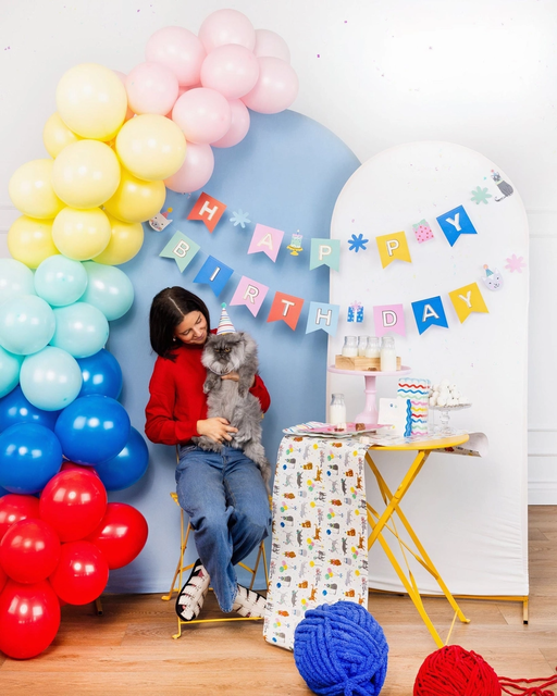 Cat Happy Birthday Banner