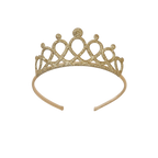 Gold tiara headband with glitter for princess birthday from Parte Haus party supply store in Bethesda, MD.