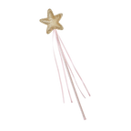 Gold star wand with pink ribbons for princess birthday from Parte Haus party supply store in Bethesda Maryland
