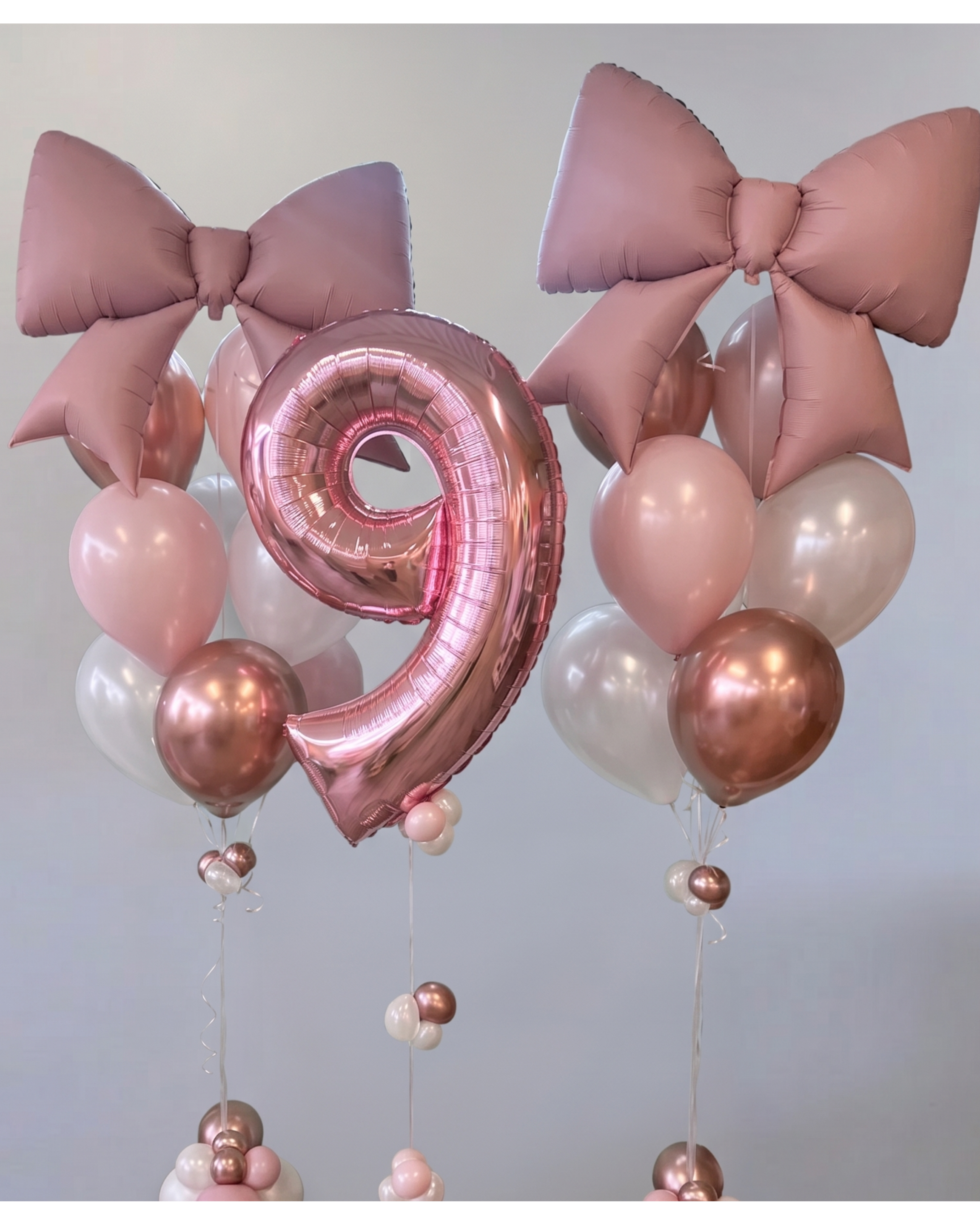 Pink Blush Bow Birthday Set