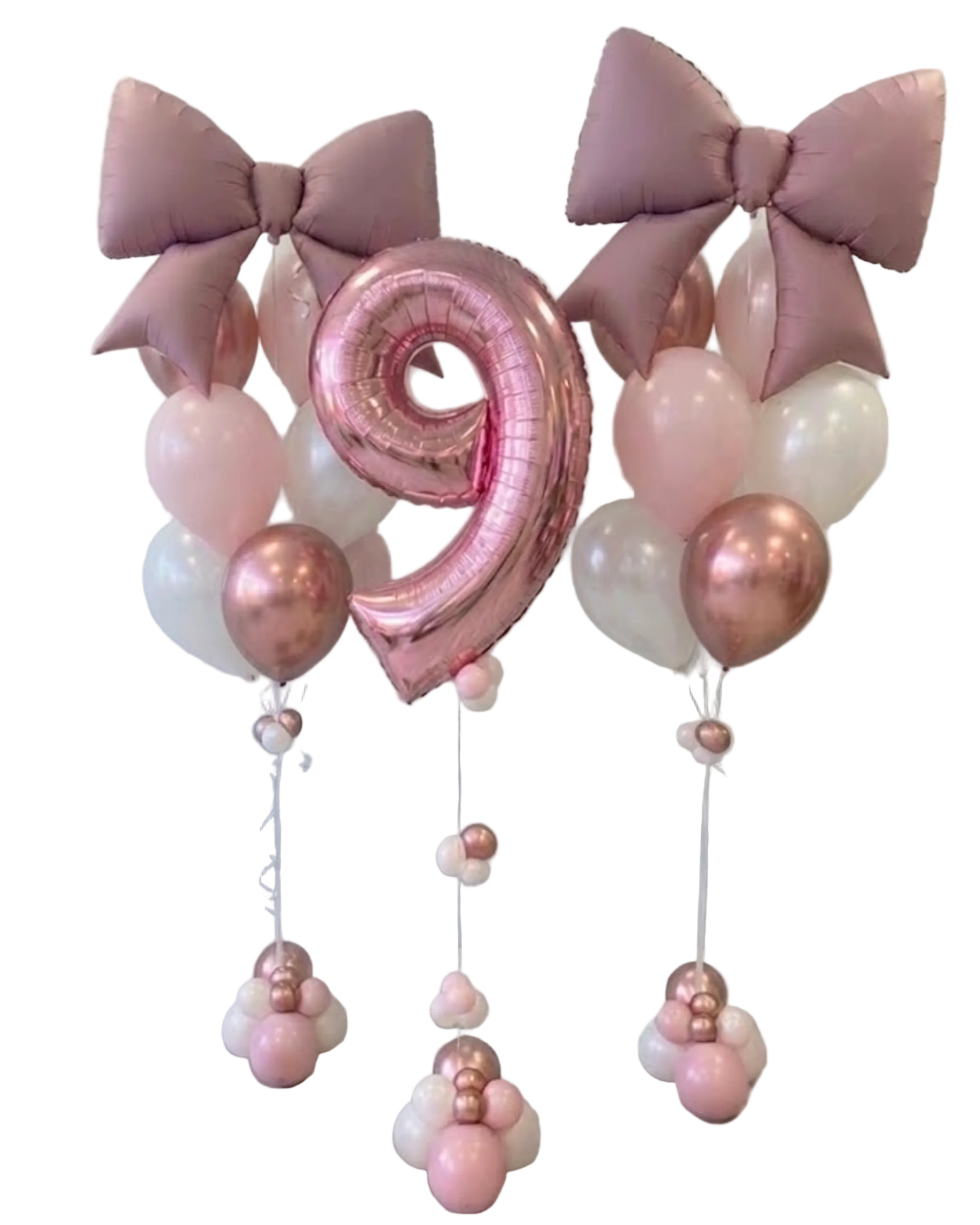 Pink Blush Bow Birthday Set