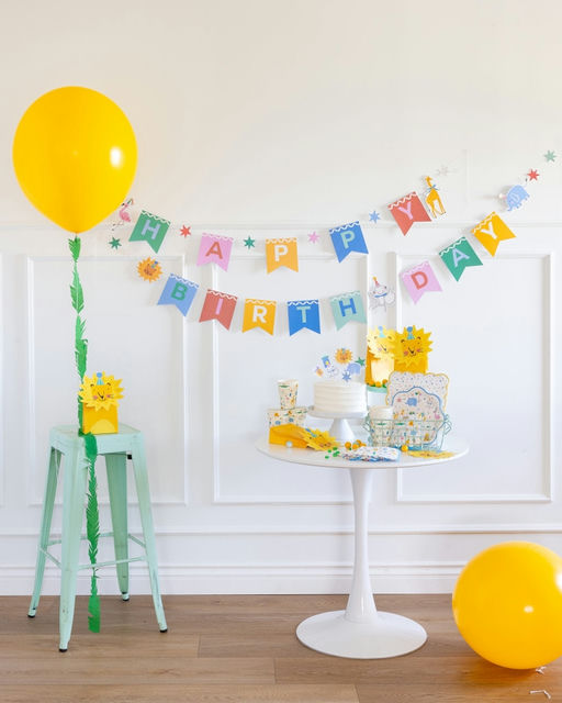 Animal Party "Happy Birthday" Banner Set