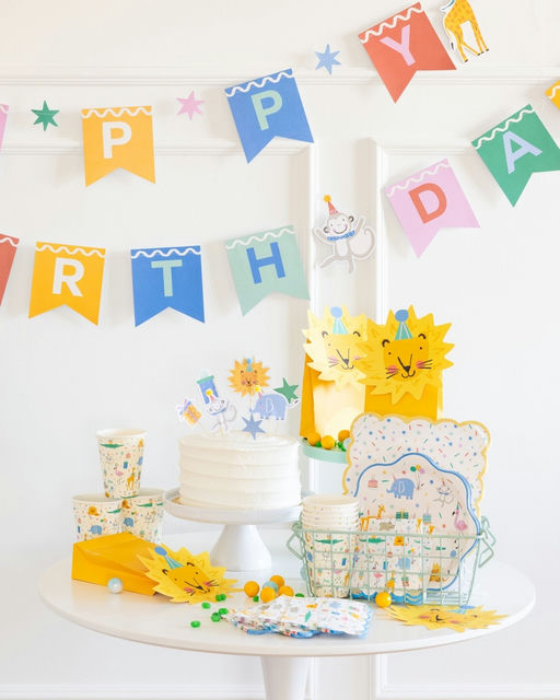 Animal Party "Happy Birthday" Banner Set