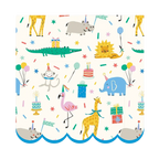 Multicolored Animal Party Cocktail Napkin