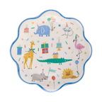 Animal Party Scalloped Large Dinner Plates