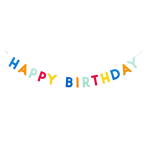 Multicolor "Happy Birthday" Felt Banner
