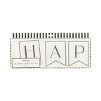 Black and Cream Star "Happy Birthday" Banner