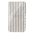 Black and White Thin Stripe Scalloped Guest Napkins