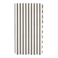 Black and White Thin Stripe Scalloped Guest Napkins