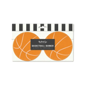 Orange Basketball Felt Banner
