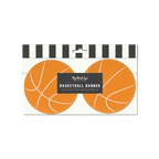 Orange Basketball Felt Banner