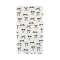 Black Bow Patterns Scalloped Guest Napkin