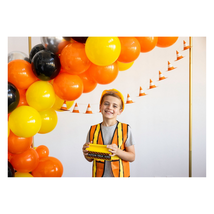 Orange Construction Cone Banner
