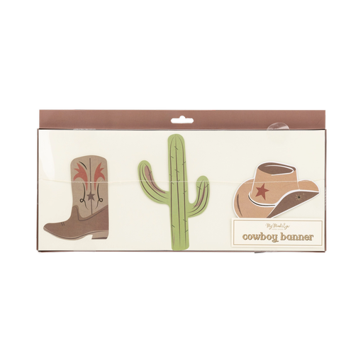 Multicolor Cowboy Icon Banner