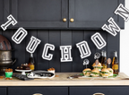 Black "Touchdown" Football Banner