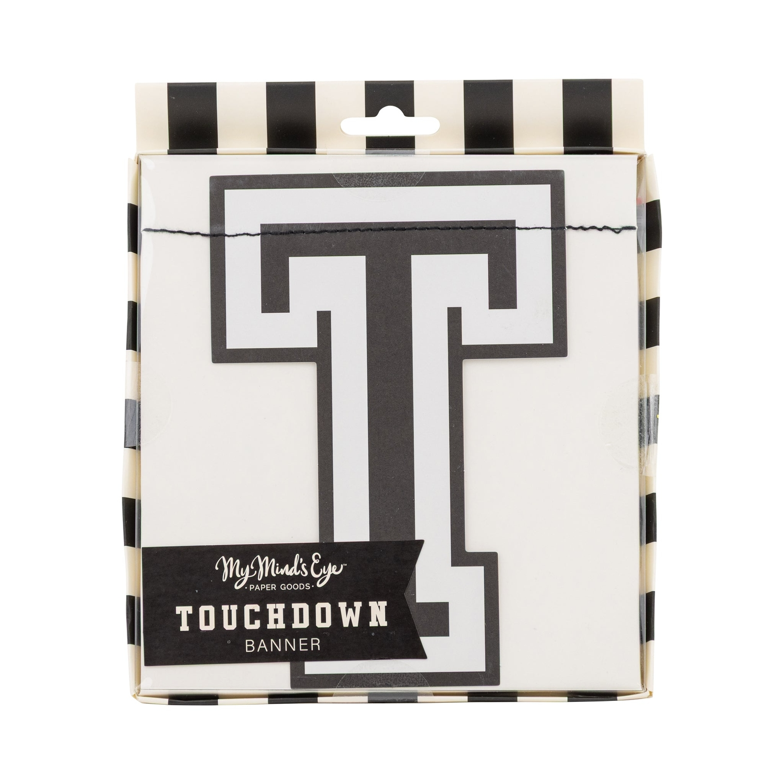 Black "Touchdown" Football Banner