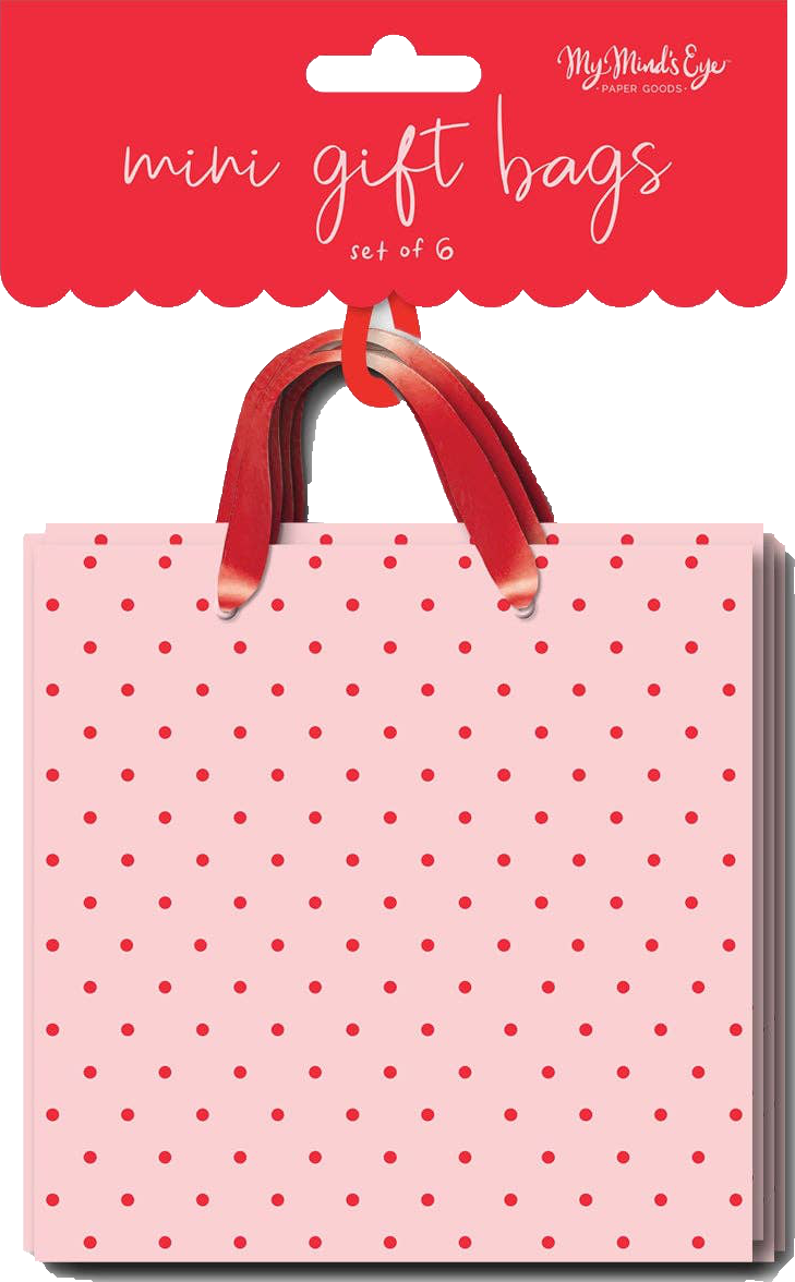 Pink and Red Polka Dot Gift Bags