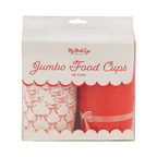 Red and Cream Bows Cupcake Cups