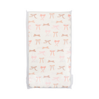 Pink Bow Patterns Scalloped Guest Napkin