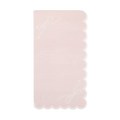 Pink Scalloped Corner Bows Guest Napkins