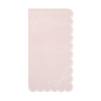Pink Scalloped Corner Bows Guest Napkins