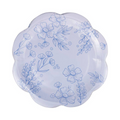 Blue Floral Paper Dinner Plates