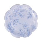 Blue Floral Paper Dinner Plates