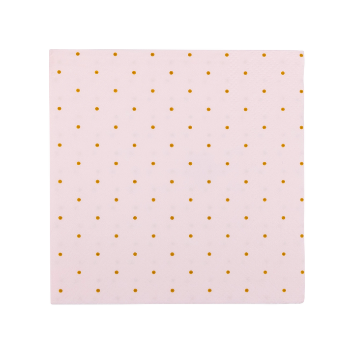 Pink Princess Polka Dot Cocktail Napkins