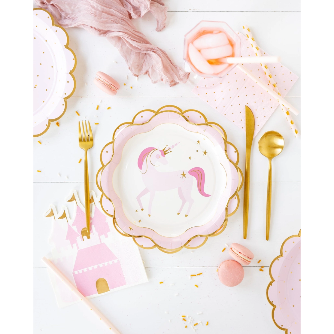 Pink Princess Polka Dot Cocktail Napkins