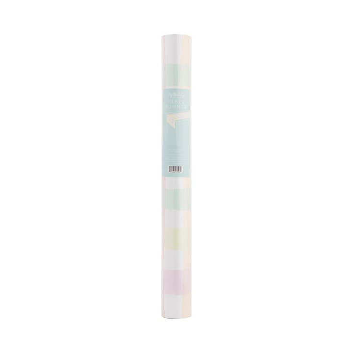 Pastel Multi Plaid Paper Table Runner
