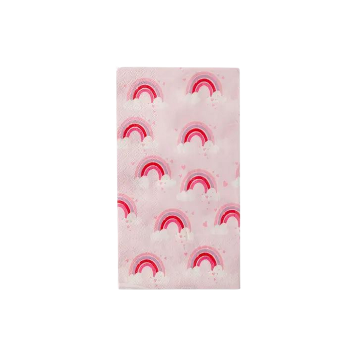 Pink and Rainbow Guest Napkins