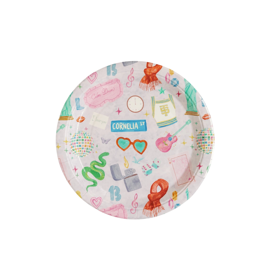 Light Purple Taylor Swift Large Dinner Plates