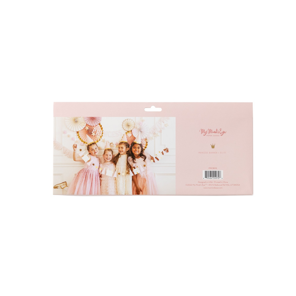 Pink and Gold Princess Banner