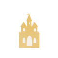 Gold princess castle favor box with glittery finish for princess birthday party from Parte Haus party supply store in Bethesda MD.