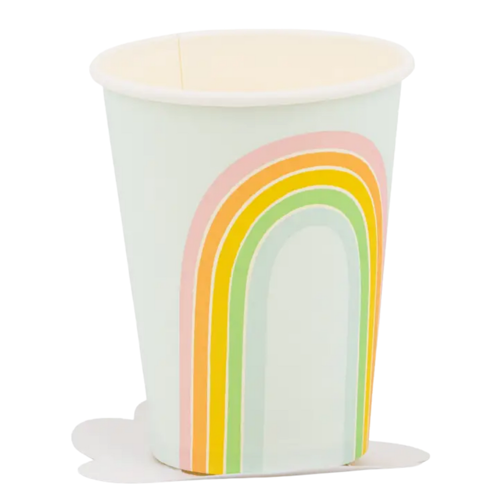 Pastel Rainbow Paper Cup