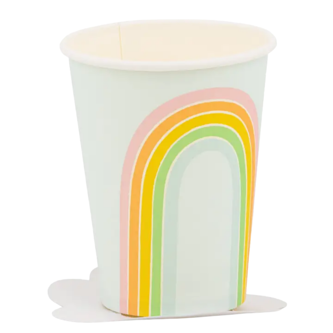 Pastel Rainbow Paper Cup