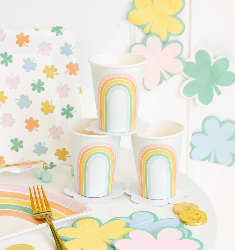 Pastel Rainbow Paper Cup