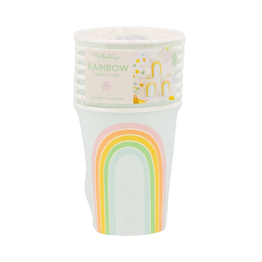 Pastel Rainbow Paper Cup